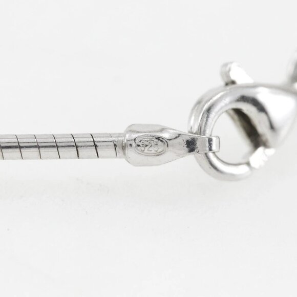 Baccarat heart Necklace choker clear Silver925/crystal heart 8.8g Women - Picture 7 of 7